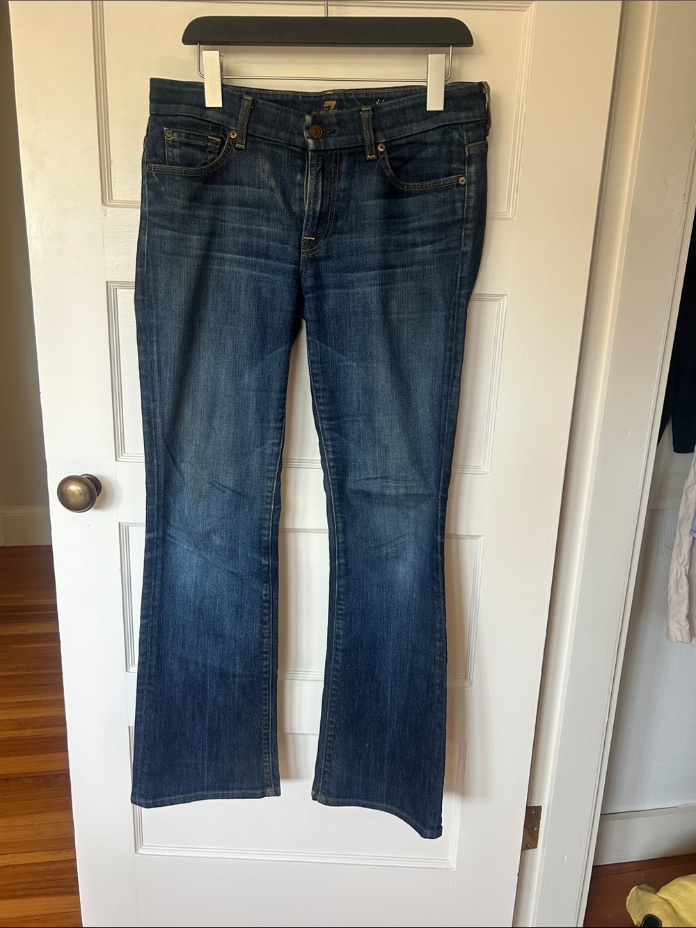 Seven For All Mankind Women's Dark Blue Kimmie Bootcut Jeans